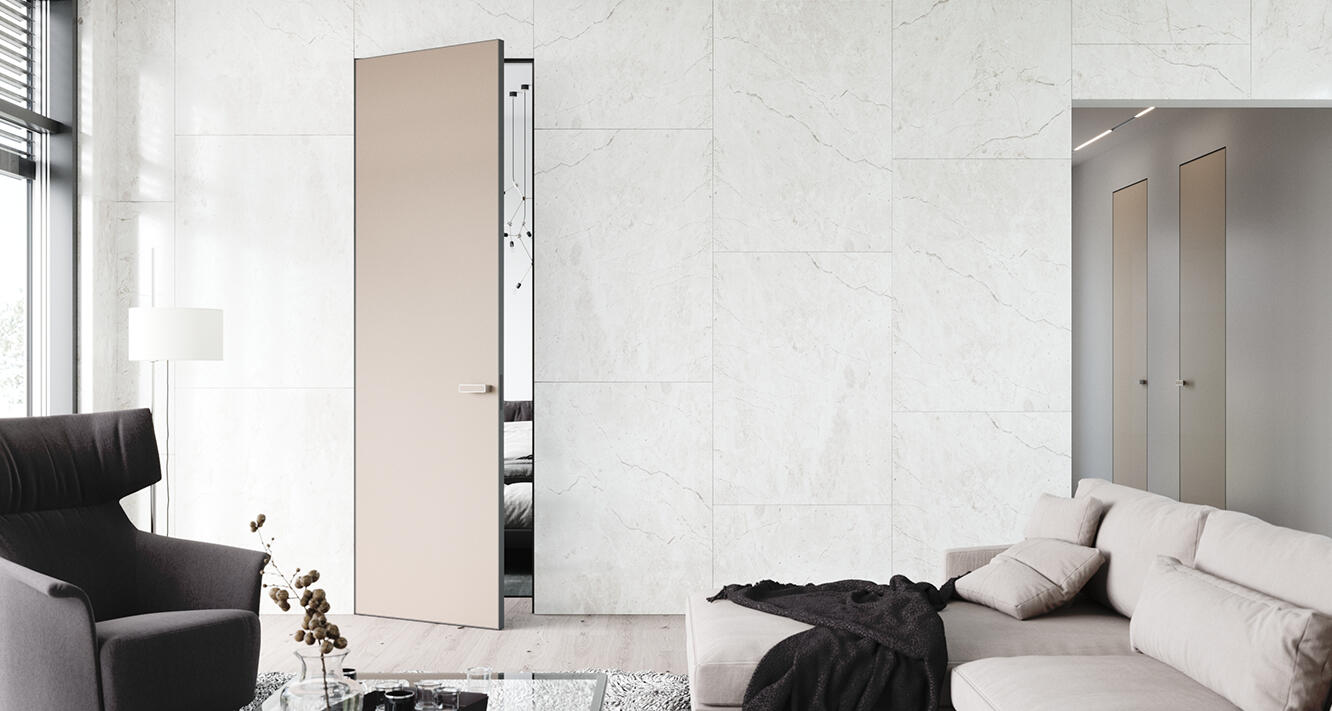 Zárubne v jednej rovine so stenou a čisté línie